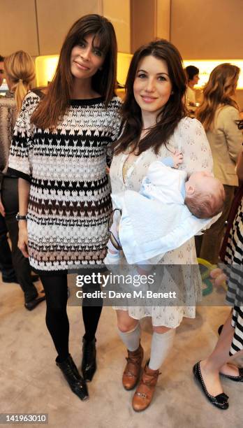 Lisa Barbuscia aka Lisa B and Lauren Kemp attend a children's afternoon tea party hosted by Roger Vivier to launch their new Jeune Fille collection...