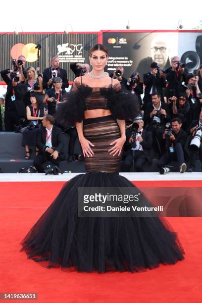 Bianca Brandolini D'Adda attends the "White Noise" and opening ceremony red carpet at the 79th Venice International Film Festival on August 31, 2022...