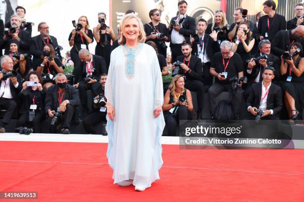 Hillary Clinton attends the "White Noise" and opening ceremony red carpet at the 79th Venice International Film Festival on August 31, 2022 in...