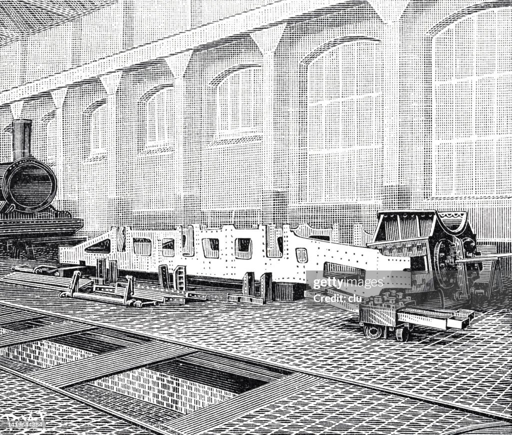 Train Engine Making Process Making A Locomotive In 66 Hours The Items High-Res Vector Graphic ...