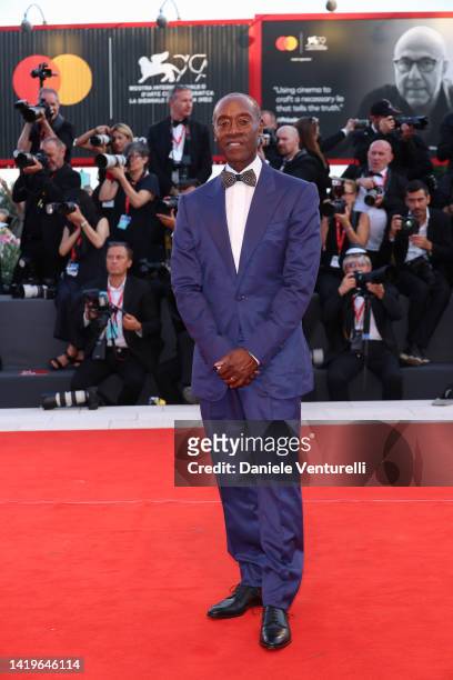 Don Cheadle attends the "White Noise" and opening ceremony red carpet at the 79th Venice International Film Festival on August 31, 2022 in Venice,...