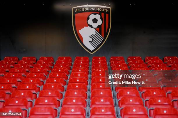 General view inside the stadium prior to the Premier League match between AFC Bournemouth and Wolverhampton Wanderers at Vitality Stadium on August...