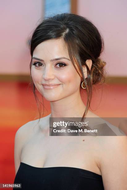 Jenna-Louise Coleman arrives at the World Premiere of 'Titanic 3D' at the Royal Albert Hall on March 27, 2012 in London, England.