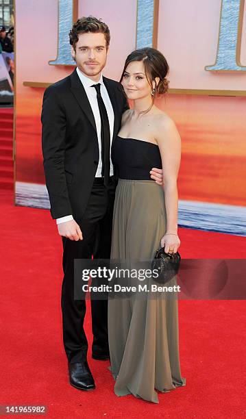 Jenna-Louise Coleman arrives at the World Premiere of 'Titanic 3D' at the Royal Albert Hall on March 27, 2012 in London, England.