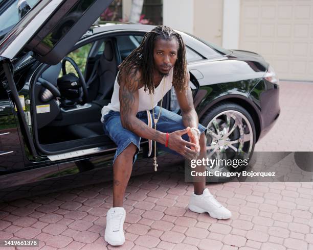 Professional football cornerback Al Harris in April, 2005 in Miami, Florida.