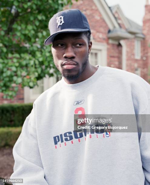 American professional basketball player Ben Wallace in October, 2004 in Detroit, Michigan.