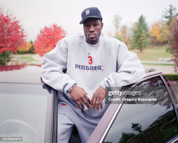 American professional basketball player Ben Wallace in October, 2004 in Detroit, Michigan.