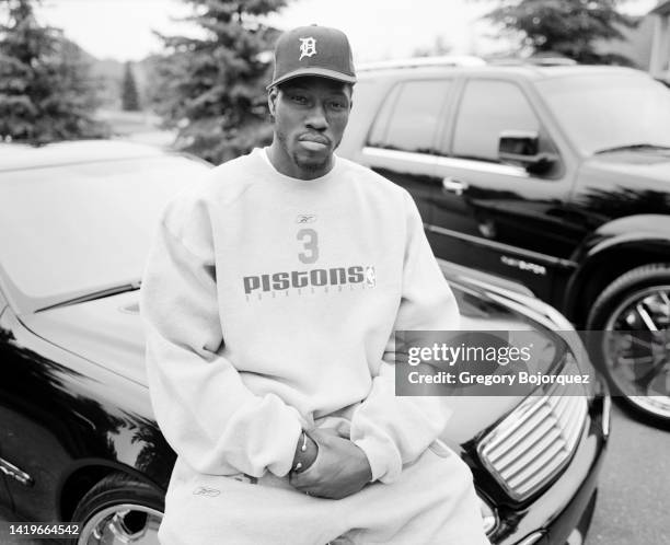 American professional basketball player Ben Wallace in October, 2004 in Detroit, Michigan.