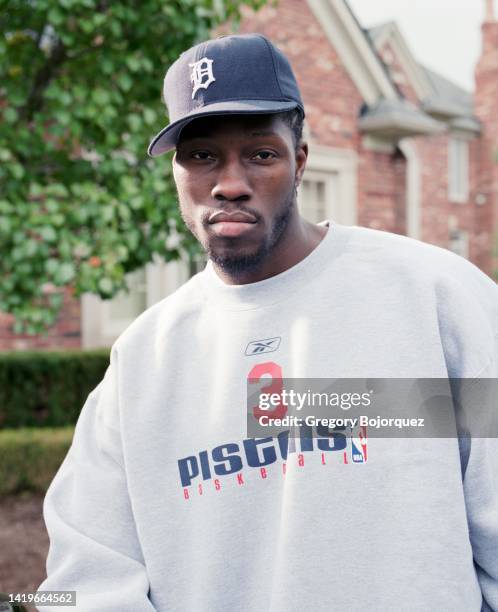 American professional basketball player Ben Wallace in October, 2004 in Detroit, Michigan.