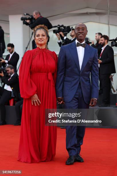 Don Cheadle and his wife Bridgid Coulter attend the opening ceremony of the 79th Venice International Film Festival on August 31, 2022 in Venice,...