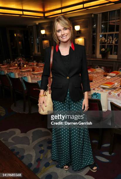 Cressida Bonas attends Pippa Vosper's book launch of 'Beyond Grief' at 34 Mayfair on August 31, 2022 in London, England.