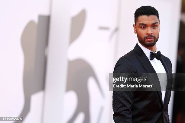 Regé-Jean Page attends the "White Noise" and opening ceremony red carpet at the 79th Venice International Film Festival on August 31, 2022 in Venice,...