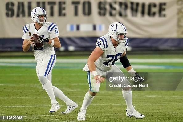 Derek Rivers Philip Rivers of the Indianapolis Colts drops back to pass during an ...