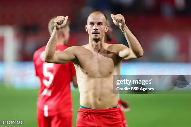 Vaclav Cerny of FC Twente during the Dutch Eredivisie match between FC Twente and Excelsior Rotterdam at The Grolsch Veste on August 31, 2022 in...