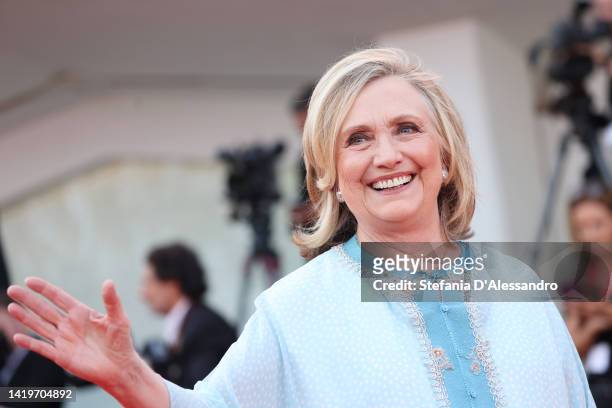 Hillary Clinton attends the opening ceremony of the 79th Venice International Film Festival on August 31, 2022 in Venice, Italy.