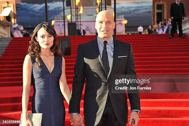 Candice Neill and actor Billy Zane attend the "Titanic 3D" world premiere at the Royal Albert Hall on March 27, 2012 in London, England.