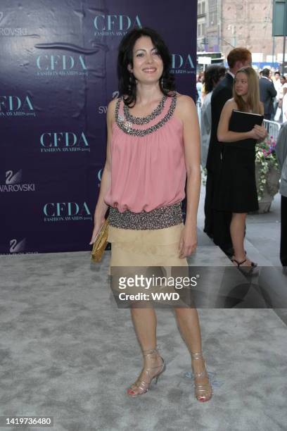 Designer Catherine Malandrino arrives at the Council of Fashion Designers of America's 2004 Fashion Awards at the New York Public Library.