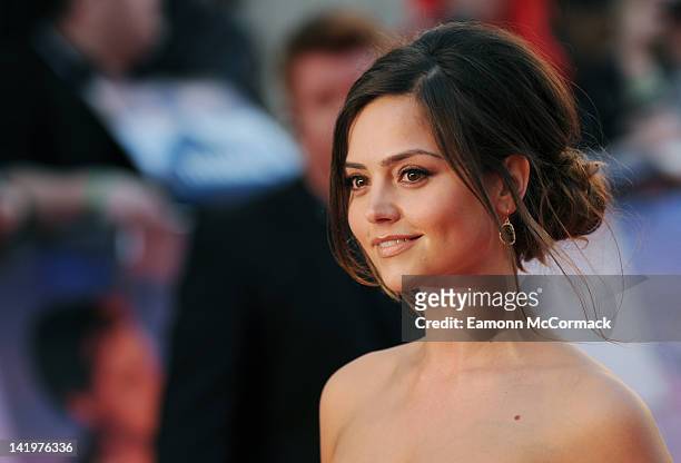 Jenna-Louise Coleman attends the world premiere of 'Titanic 3D' at Royal Albert Hall on March 27, 2012 in London, England.