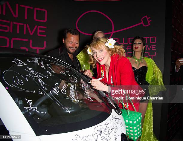 Julie Depardieu attends the Renault Twizy Launch at Atelier Renault on March 27, 2012 in Paris, France.
