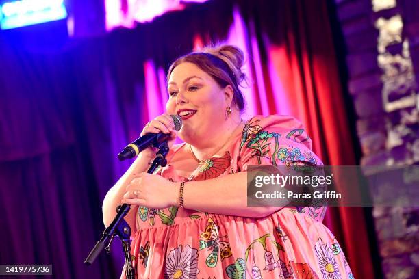 Singer Chrissy Metz performs onstage during "Chrissy Metz Live At City Winery" tour at City Winery Atlanta on August 31, 2022 in Atlanta, Georgia.