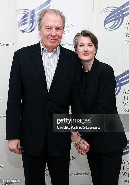 Michael McKean and Annette O'Toole attend the 2012 American Theatre Wing Jonathan Larson Grants Presentation at the Jerome Greene Space on March 27,...