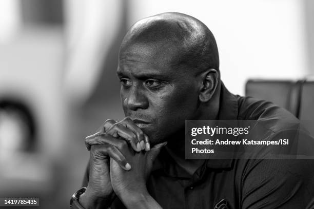 Ezra Hendrickson of Chicago Fire FC before a game between Chicago Fire FC and New England Revolution at Gillette Stadium on August 31, 2022 in...