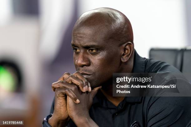 Ezra Hendrickson of Chicago Fire FC before a game between Chicago Fire FC and New England Revolution at Gillette Stadium on August 31, 2022 in...