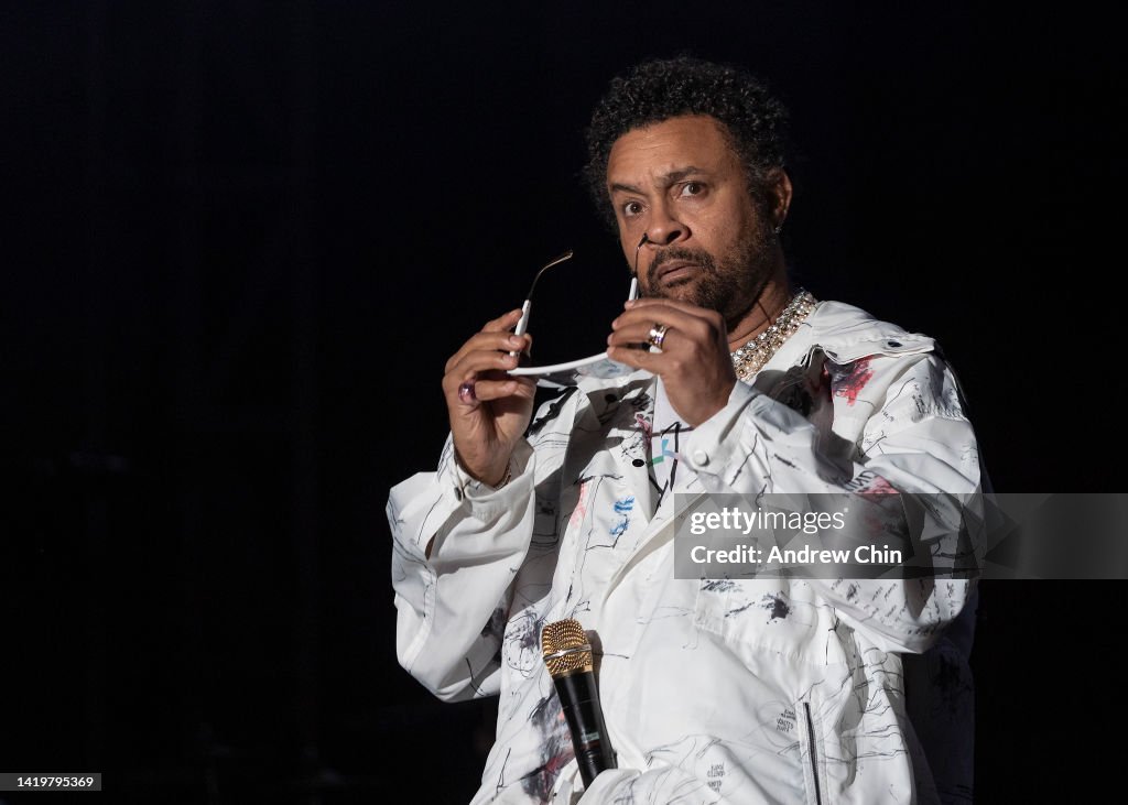 Tlc Performance Shaggy performs on stage at PNE Amphitheatre on August 31, 2022 in ...