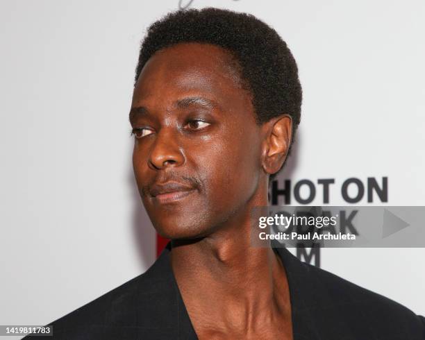 Actor Edi Gathegi attends the premiere of "Bolivar" at Hollywood Legion Theater on August 31, 2022 in Los Angeles, California.