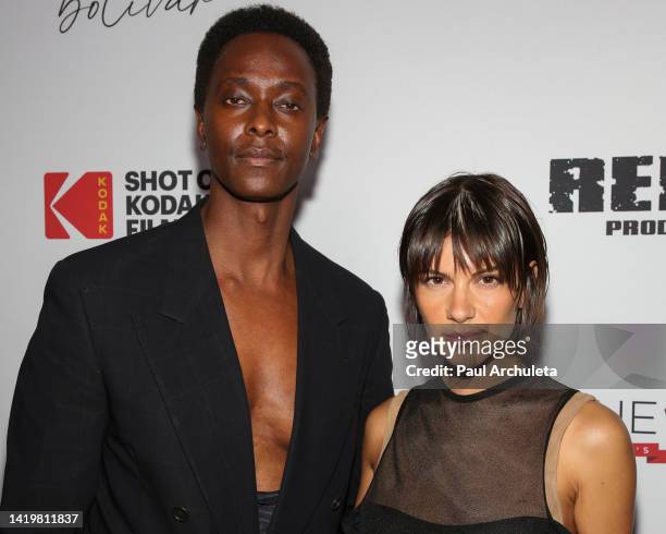 Actor Edi Gathegi attends the premiere of "Bolivar" at Hollywood Legion Theater on August 31, 2022 in Los Angeles, California.