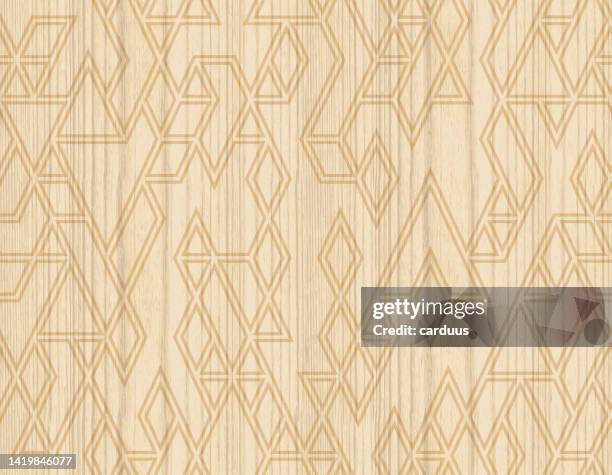 seamless abstract wood textured pattern - vinyl tile stock illustrations