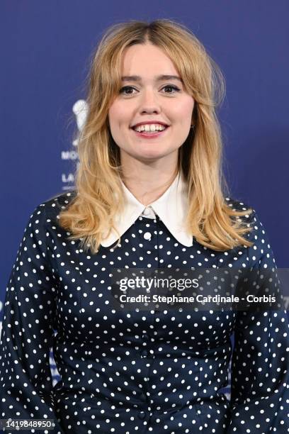 Aimee Lou Wood attends the photocall for "Living" at the 79th Venice International Film Festival on September 01, 2022 in Venice, Italy.