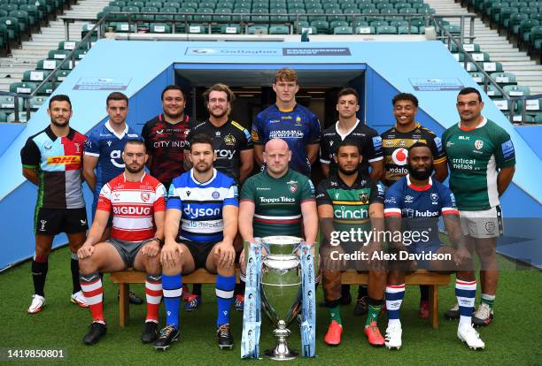 Danny Care of Harlequins, George Ford of Sale Sharks, Jamie George of Saracens, Stuart Hogg of Exeter Chiefs , Ted Hill of Worcester Warriors, Adam...