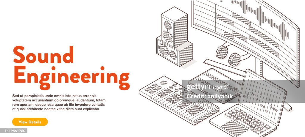 Sound Engineering Topics Banner Sound Engineering Concept High-Res Vector Graphic - Getty Images