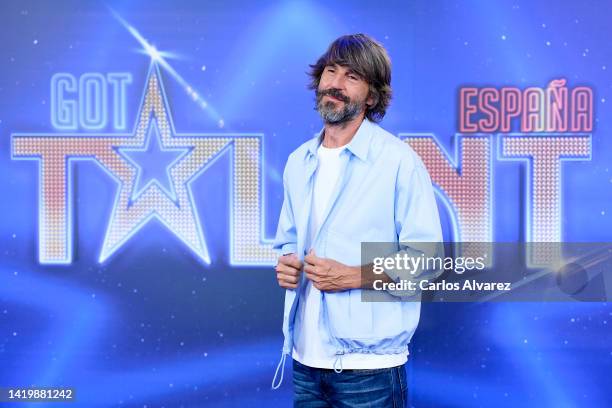 Santi Millan presents "Got Talent 8" at the Mediaset Studios on September 01, 2022 in Madrid, Spain.