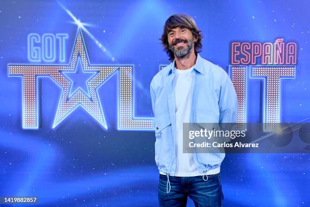 Santi Millan presents "Got Talent 8" at the Mediaset Studios on September 01, 2022 in Madrid, Spain.