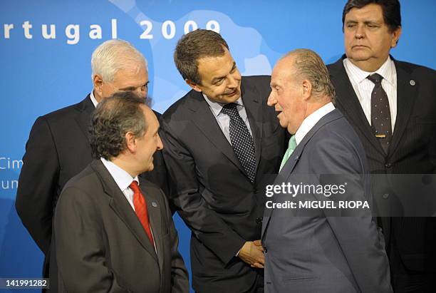 Andorra's Head of Government Jaume Bartumeu Cassany, Panama's President Ricardo Martinelli, Spain's Prime Minister Jose Luis Rodriguez Zapatero,...