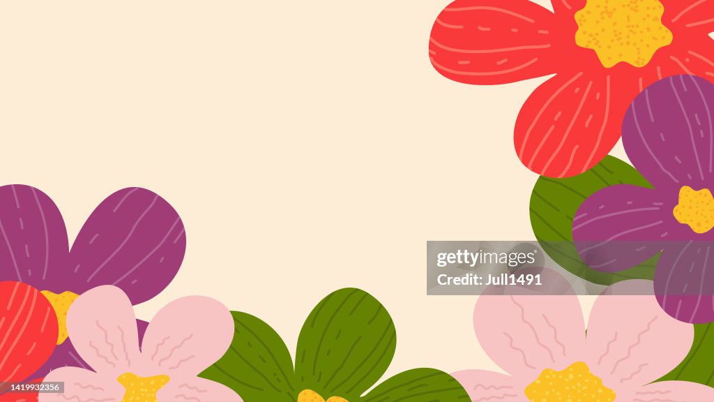Bright floral background