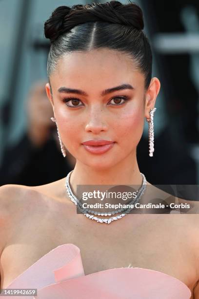 Kelsey Merritt attends the "Tar" red carpet at the 79th Venice International Film Festival on September 01, 2022 in Venice, Italy.