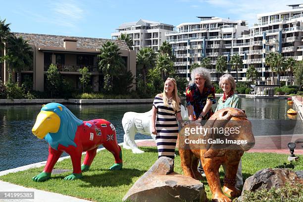 Brian May, original member of supergroup Queen and acclaimed West End and Broadway singer Kerry Ellis at the V& A Waterfront in Cape Town, South...