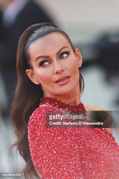 Paola Turani attends the "Tar" red carpet at the 79th Venice International Film Festival on September 01, 2022 in Venice, Italy.
