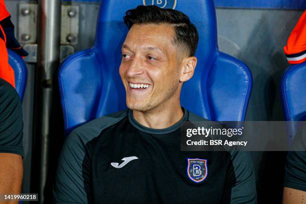 Mesut Ozil of Basaksehir FK during the UEFA Europa Conference League Qualification match between Basaksehir FK and Royal Antwerp FC at the Basaksehir...