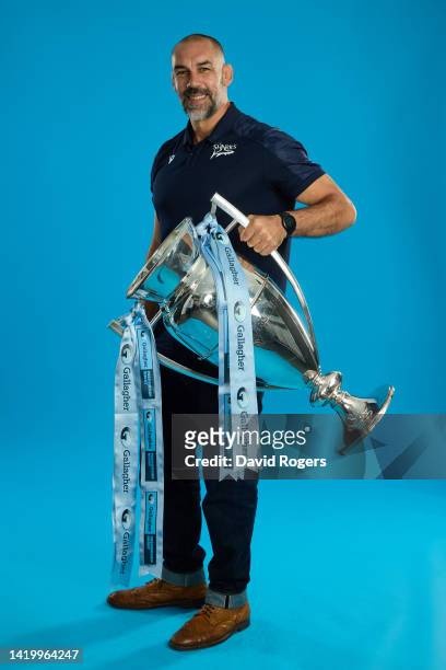 Sale Sharks Director of Rugby, Alex Sanderson poses during the Gallagher Premiership Rugby Season Launch at Twickenham Stadium on September 01, 2022...
