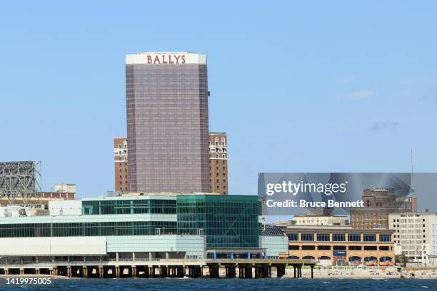 General view of Ballys Resort on August 28, 2022 in Atlantic City, New Jersey, United States. With warming waters, dolphins and other mammals have...