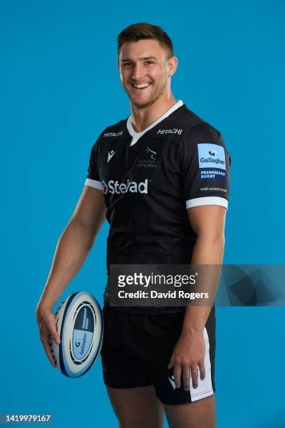 Sean Robinson of Newcastle Falcons poses during the Gallagher Premiership Rugby Season Launch at Twickenham Stadium on September 01, 2022 in London,...
