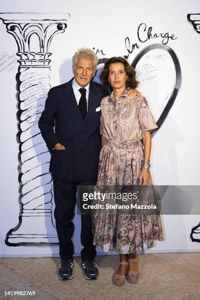 Alain Elkann and Osanna Visconti di Modrone attend the 13th DVF Awards 2022 during the 79th Venice International Film Festival on September 01, 2022...