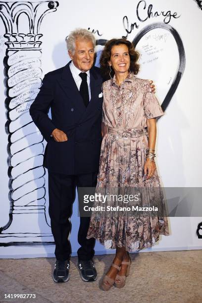 Alain Elkann and Osanna Visconti di Modrone attend the 13th DVF Awards 2022 during the 79th Venice International Film Festival on September 01, 2022...