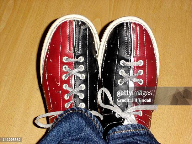 bowling shoes - bowling shoe stock pictures, royalty-free photos & images