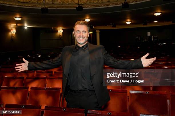 Gary Barlow attends the opening night of Gary Barlow's "A Different Stage" at Duke Of York’s Theatre on September 01, 2022 in London, England.
