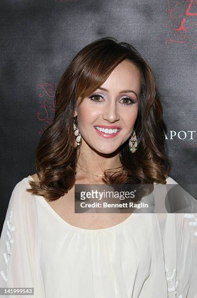 Personality Ashley Hebert attends the Apothic white wine launch at The Wooly on March 27, 2012 in New York City.